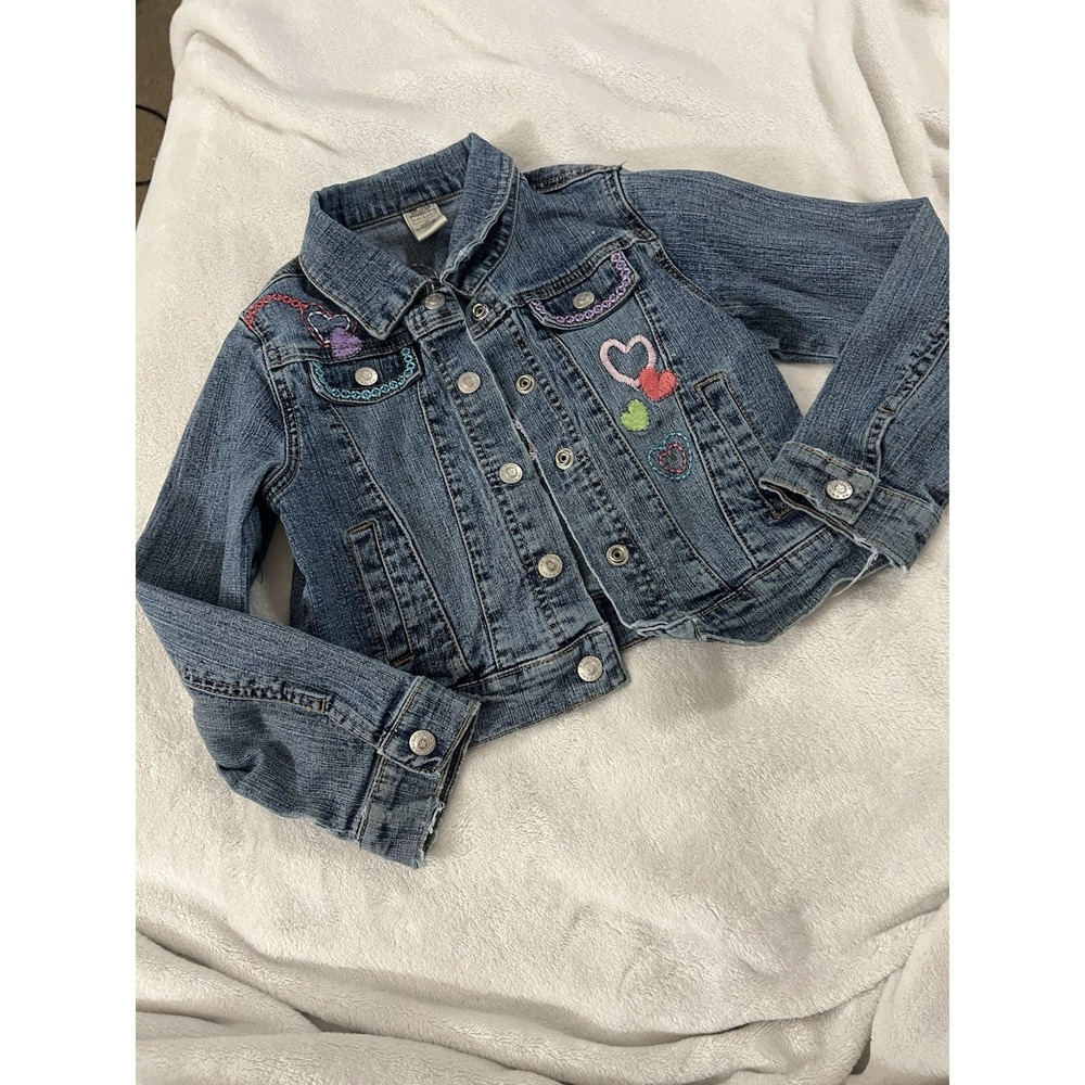 The Origial Arizona Jean Company Girl Denim Jacket Size 6X Pre Own